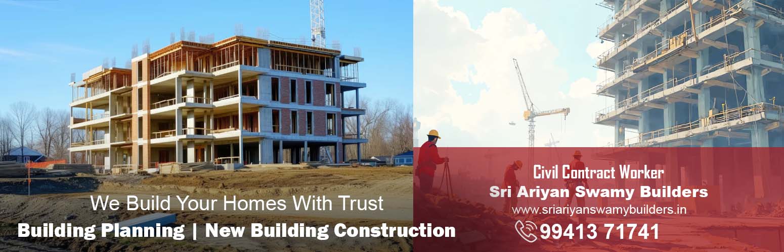 Sri Ariyan Swamy Builders, Construction, Interior, Painting, Electrical, Plumbing Works in Kovilambakkam, Chennai.