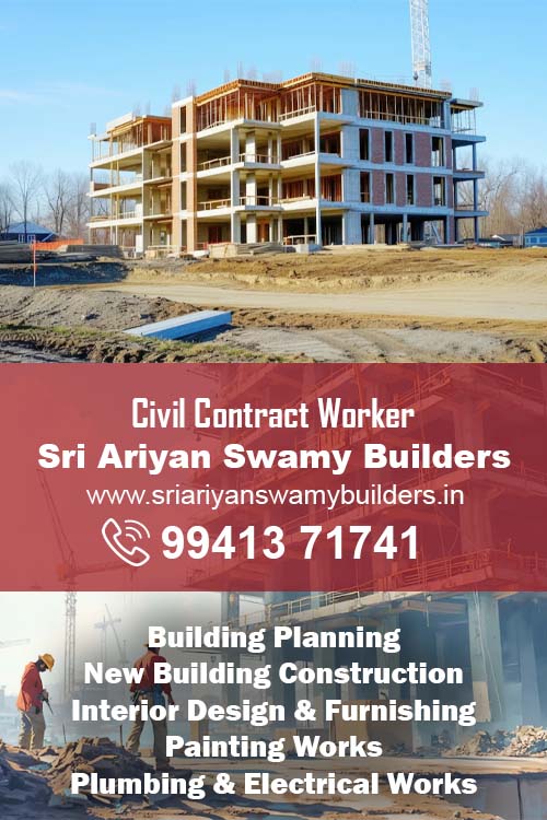 Sri Ariyan Swamy Builders, Construction, Interior, Painting, Electrical, Plumbing Works in Kovilambakkam, Chennai.