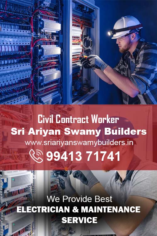 Sri Ariyan Swamy Builders, Construction, Interior, Painting, Electrical, Plumbing Works in Kovilambakkam, Chennai.